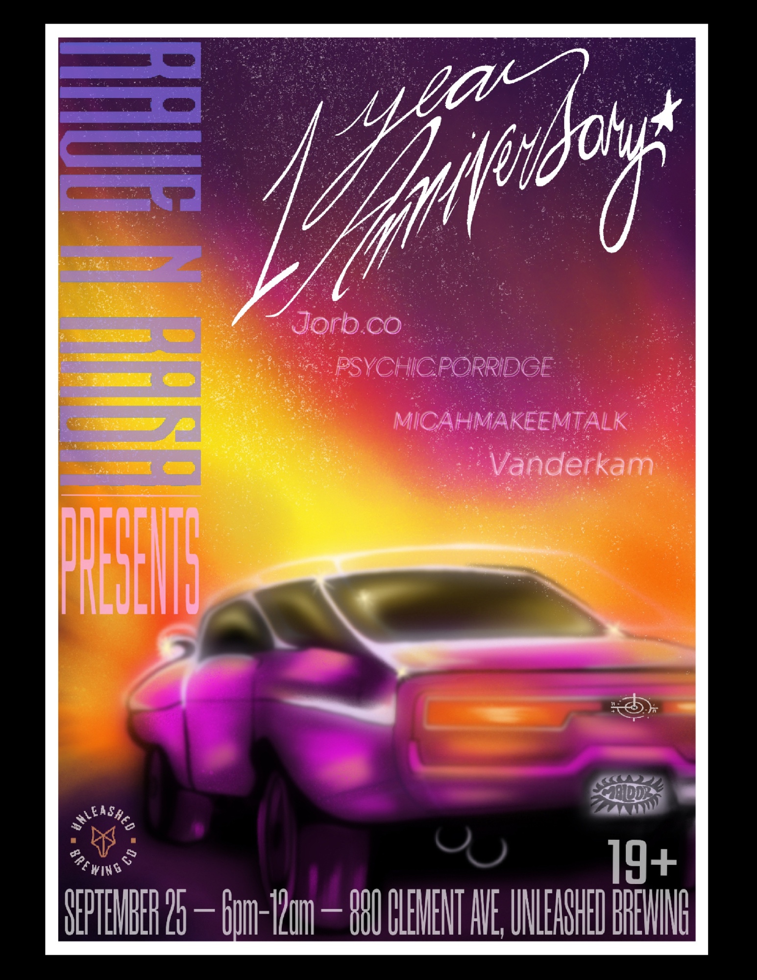 Rave N Raga: 1 Year Anniversary poster