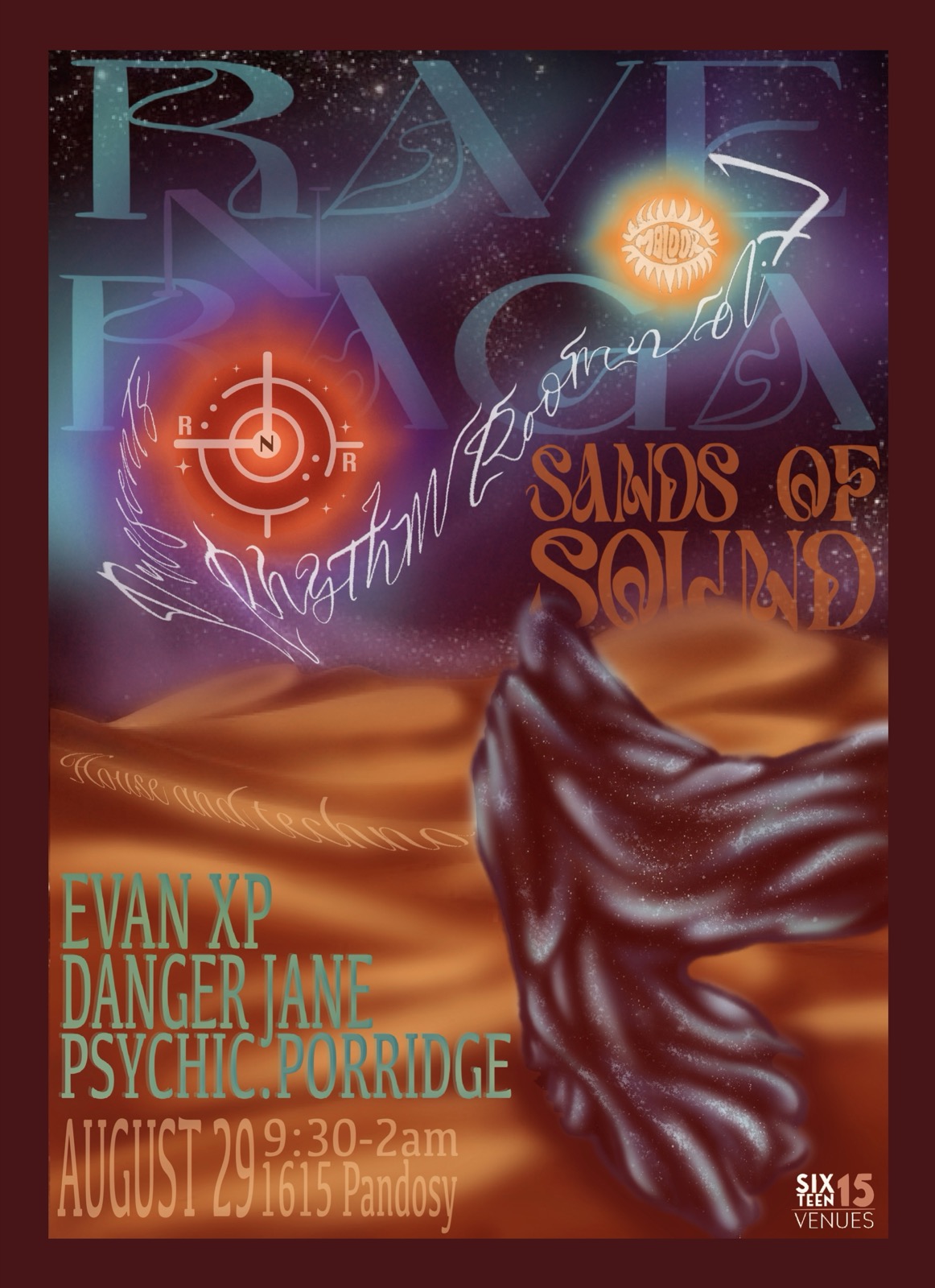 Rhythm Room: Vol. 7.0 — Sands of Sound alternate poster